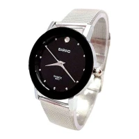 BARIHO Stainless Steel Wrist Watch For Ladies (Silver)