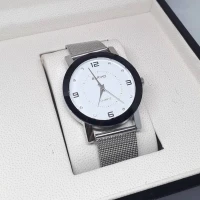 BARIHO Casual Luxury Stainless Steel Quartz Analog Wrist Watch For Women (White)