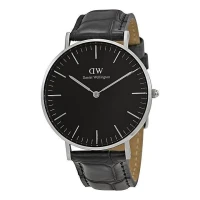 DW Artificial Leather Watch For Men (Black)