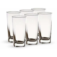 Drinking Glass Set of 6pcs Basics Serene Coolers Glassware 16 oz