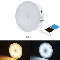 LED Night Light 700mah USB Recharge LED PIR Infrared Sensor Night Light 8 Light Bead Cabinet Closet Wall Lamp For Home Bedroom Corridor