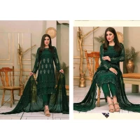 Georgette Three Piece With Embroidery Work