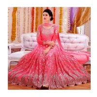 Semi-Stitched Georgette Gown For Women