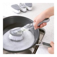 Automatically Adding Detergent Sponge Brush Wash Tool Kitchen Cleaning Brush Long Handle Creative Vegetable Brush