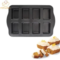 8 Cups Square Shape Carbon Steel Mini Muffin Bun Pan non-stick Cupcake Baking Bakeware Mould Tray Cake mold