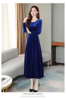 Original High Quality China Glossy Luxury Velvet Winter Wear for Woman