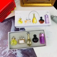 Dior Perfume Set 5in1 For Men & Women Spray Female Perfume Long Lasting Flower Original EDP Perfume Glass Bottle Sexy Lady Fragrances