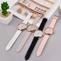 Women's Casual Leather Band Starry Sky Watch Analog Wrist Watch Lady Watch For Woman