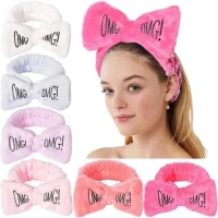 Women's Butterfly Bow Hair Band Fashion OMG Letters