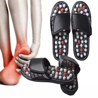 One Pair Foot Massage Shoes Rotating Foot Acupuncture Slipper Sandals Relaxation Stress Healthy For Man And Women Reflex