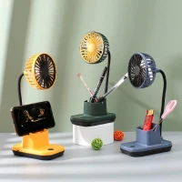 Table Fan With Pen Stand And Phone Holder