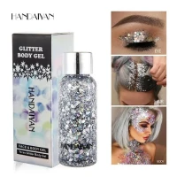 Liquid Glitter Eyeshadow Gel Mermaid Holographic Pigments Loose Laser Sequins Face Body Gel Makeup