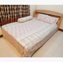 White Bed Sheet with Pillow Covers