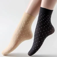 Nylon Short Silk Point Socks Flower Socks Women Socks Gas Permeation Resistance Wide Mouth For a Pair Of Socks