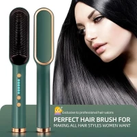 Multifunctional Professional Hair Straightener Curler Hair Comb