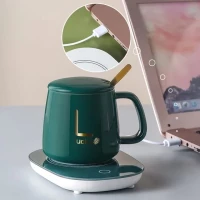 Coffee Mug Warmer Timer Heating Coaster Smart Thermostatic Heating Pad Hot Plate Hot Milk Coffee Cup Warmer