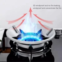 1 Piece Wind Shield Bracket Gas Stove Windproof Energy Saving Cooktop Drip Pan For LPG Cooker Kitchen Large And Small Pots