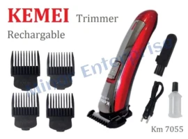 Kemei KM - 7055 Professional Rechargeable Hair Clipper Trimmer Shaver